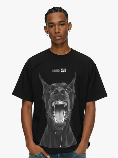 Snarling Doberman Graphic T-Shirt 