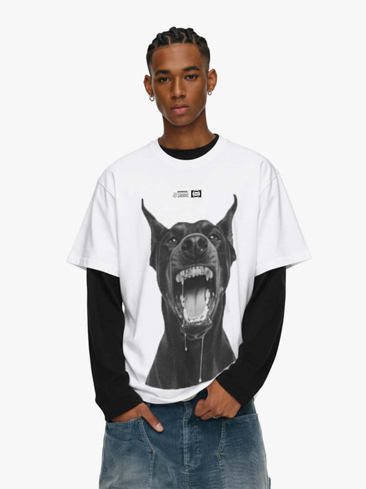 Snarling Doberman Graphic T-Shirt 