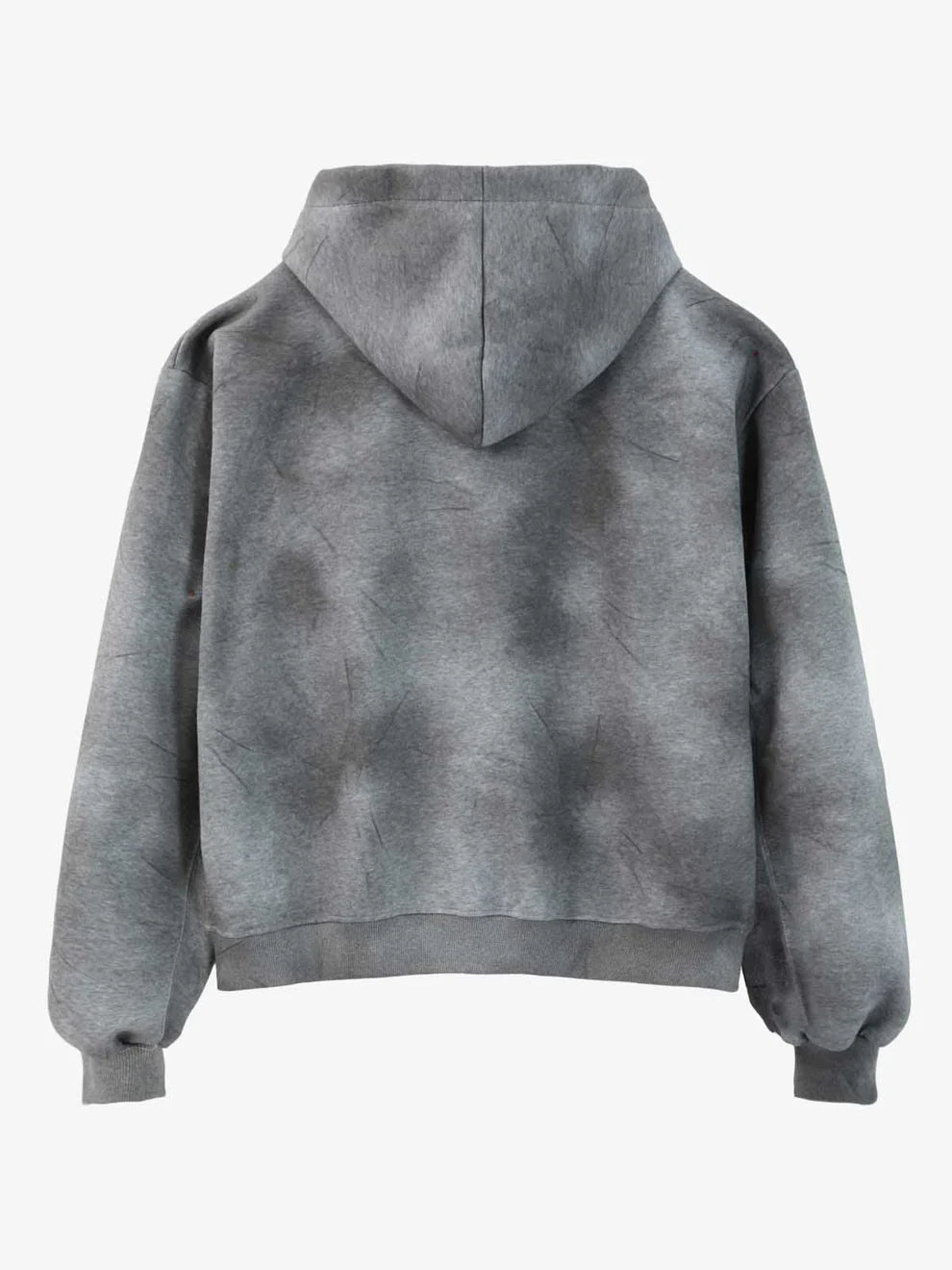 Vintage Washed Tie-Dye Zip Up Hoodie & Barrel Sweatpants Tracksuit 