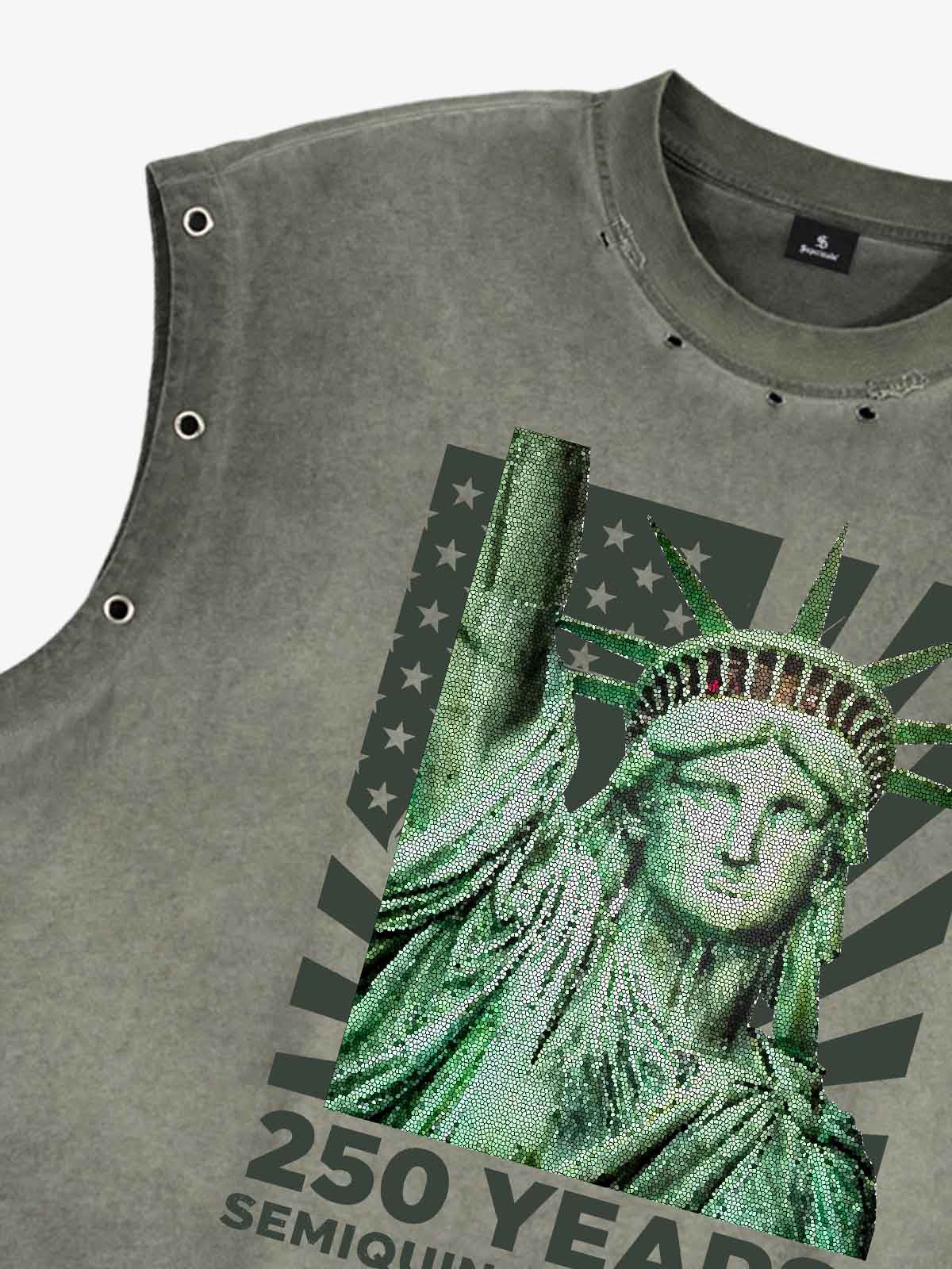 Vintage Liberty Graphic Sleeveless T-Shirt 