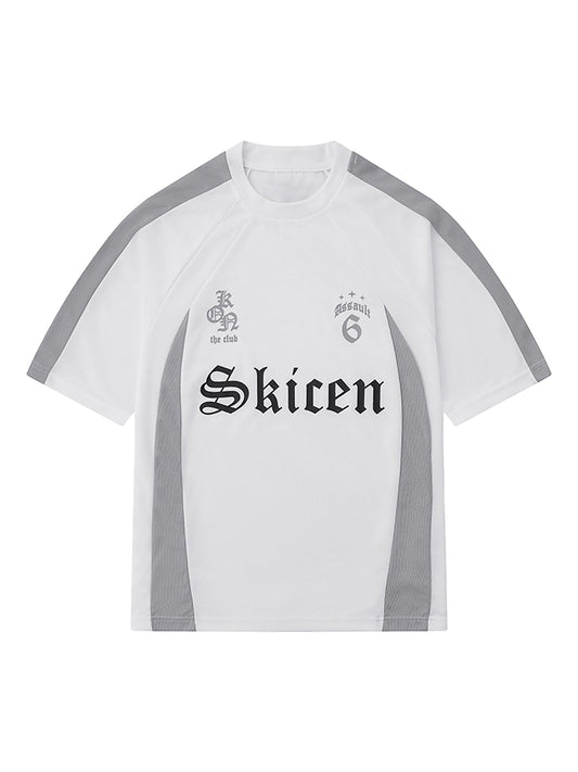 Thesupermade Gothic Font Jersey Street Rap T-Shirt 
