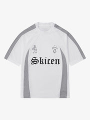 Thesupermade Gothic Font Jersey Street Rap T-Shirt 