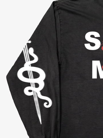 Sword Snake Graphic Long Sleeve Tee