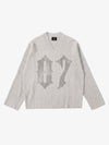 Gothic Distressed V-Neck Sweater