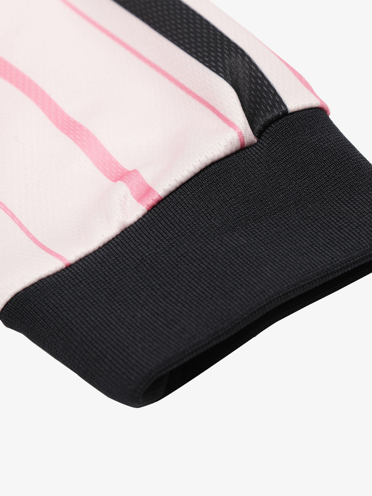 Long-Sleeve Striped Sports Jersey with Bold Arabic Calligraphy Design 