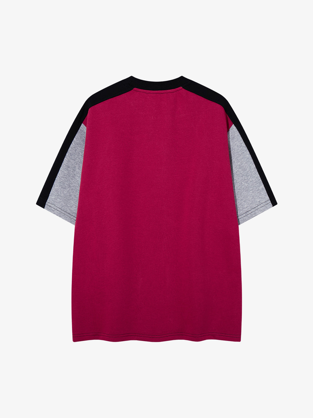 Embroidered Patchwork Collar Graphic Tee