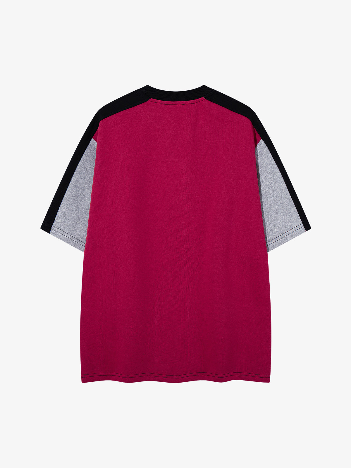 Embroidered Patchwork Collar Graphic Tee