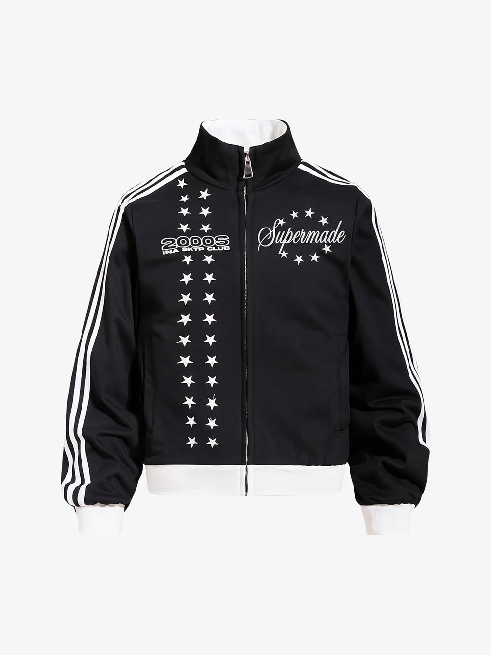 Retro-Fliegerjacke mit Sternenstickerei
