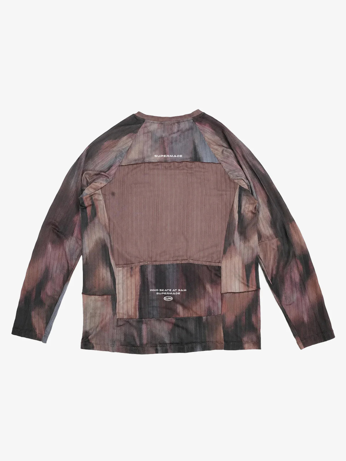 Tie-Dye Patchwork Long Sleeve Tee