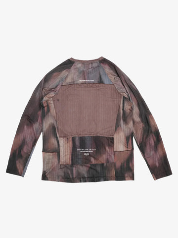 Tie-Dye Patchwork Long Sleeve Tee