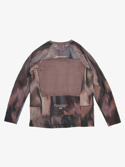 Tie-Dye Patchwork Long Sleeve Tee