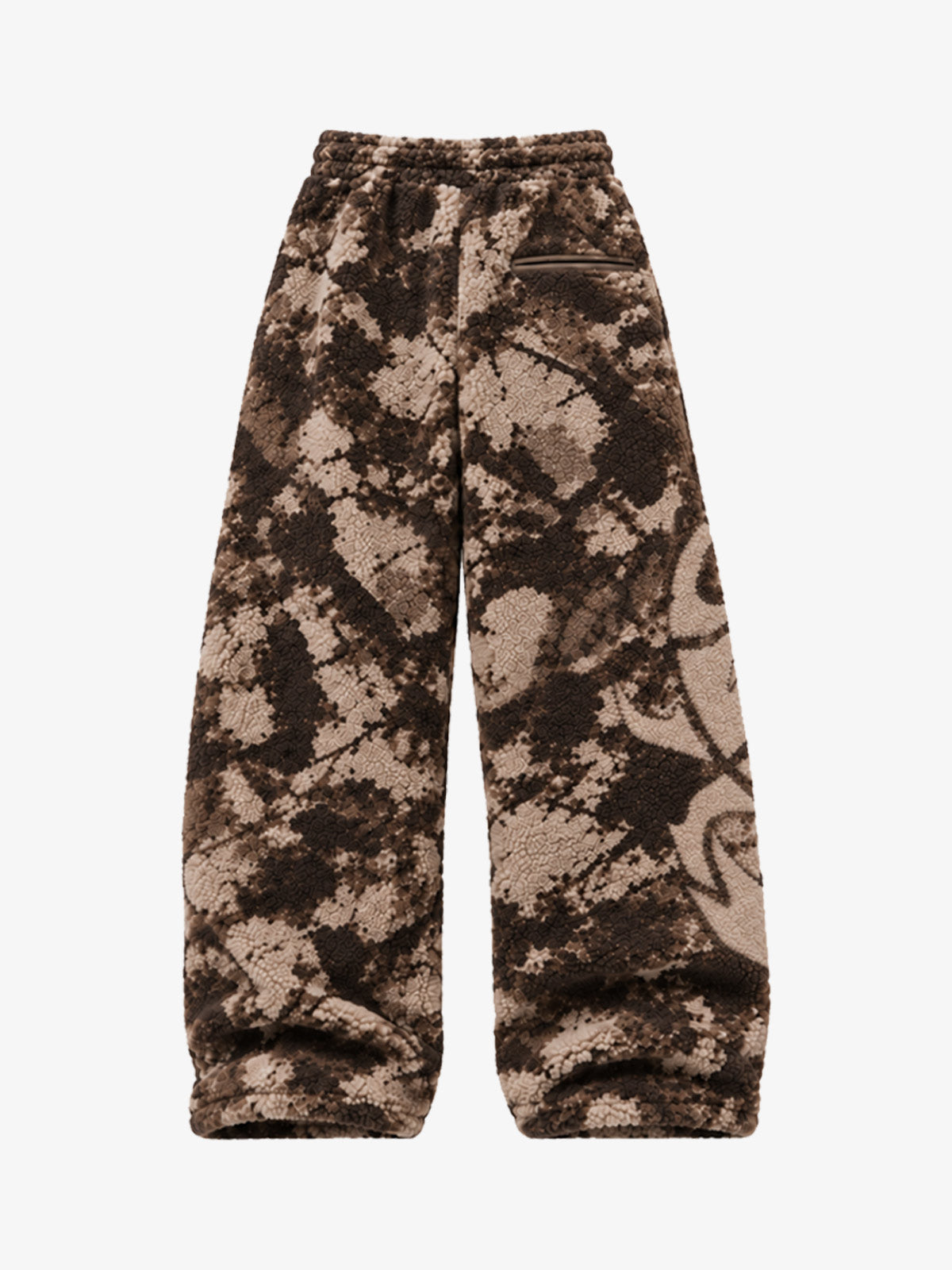 All-Over Print Embroidered Fleece Zip-Up Jacket & Pants Set