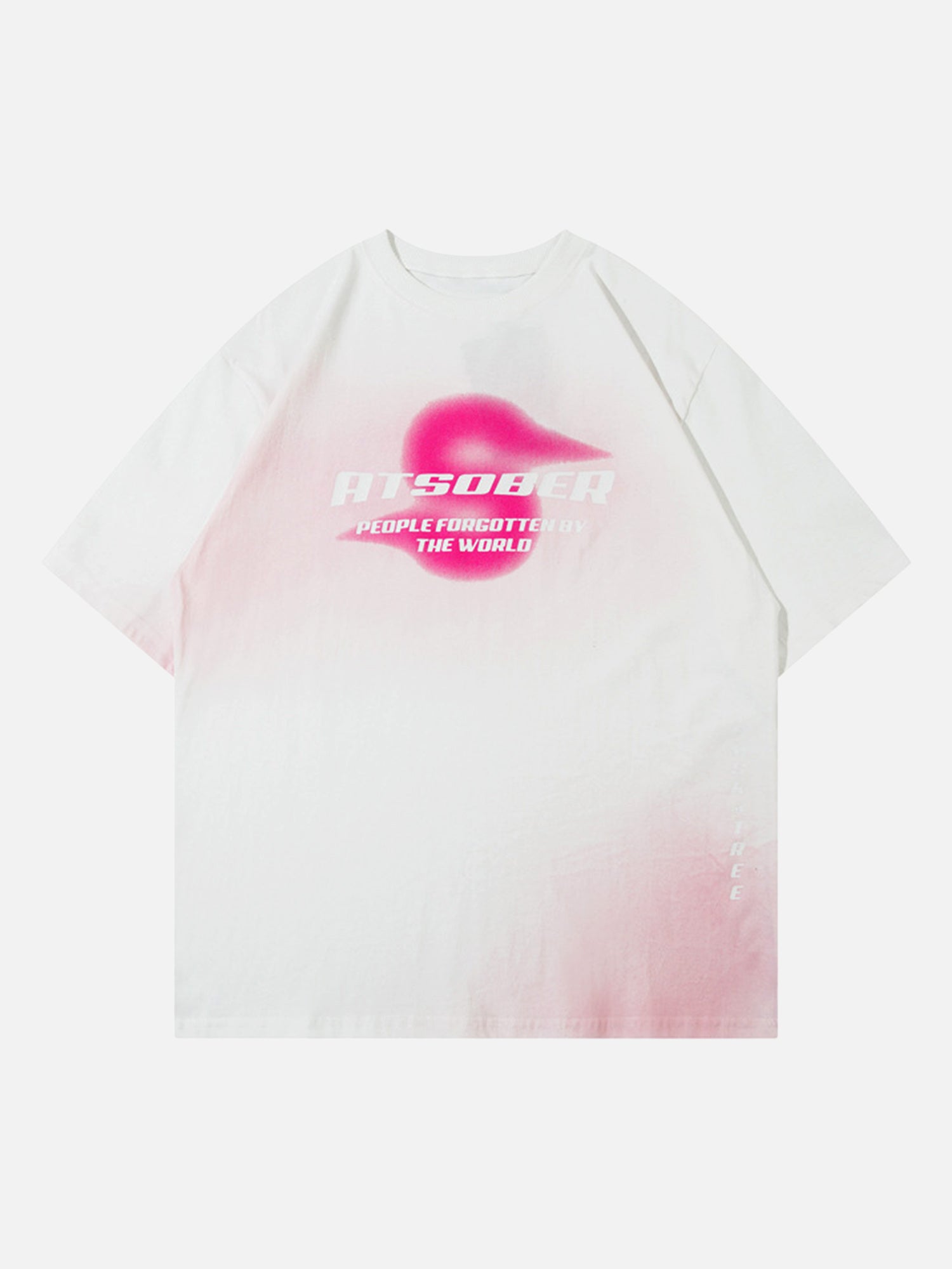 Design Printed BF Round Neck Three-quarter Sleeve T-shirt