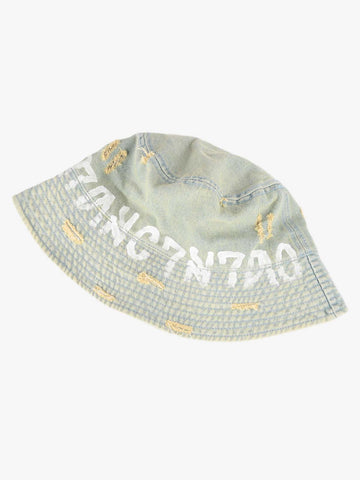 Graffiti Denim Bucket Hat