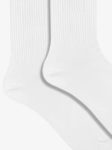 Premium Ribbed Cotton Blend Crew Socks