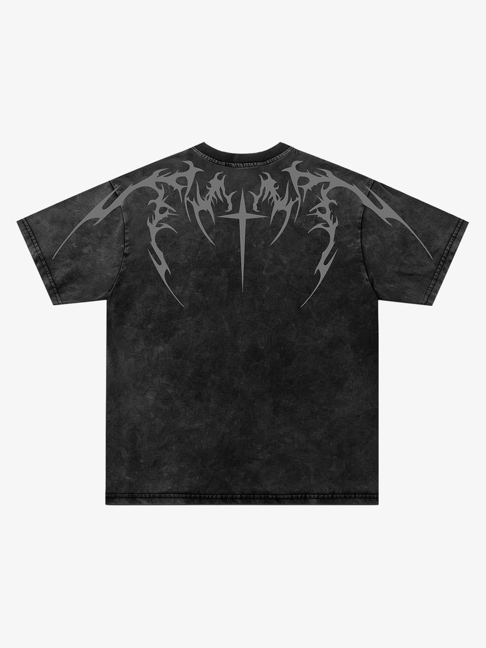 Cross Thorn Graphic Distressed Tee