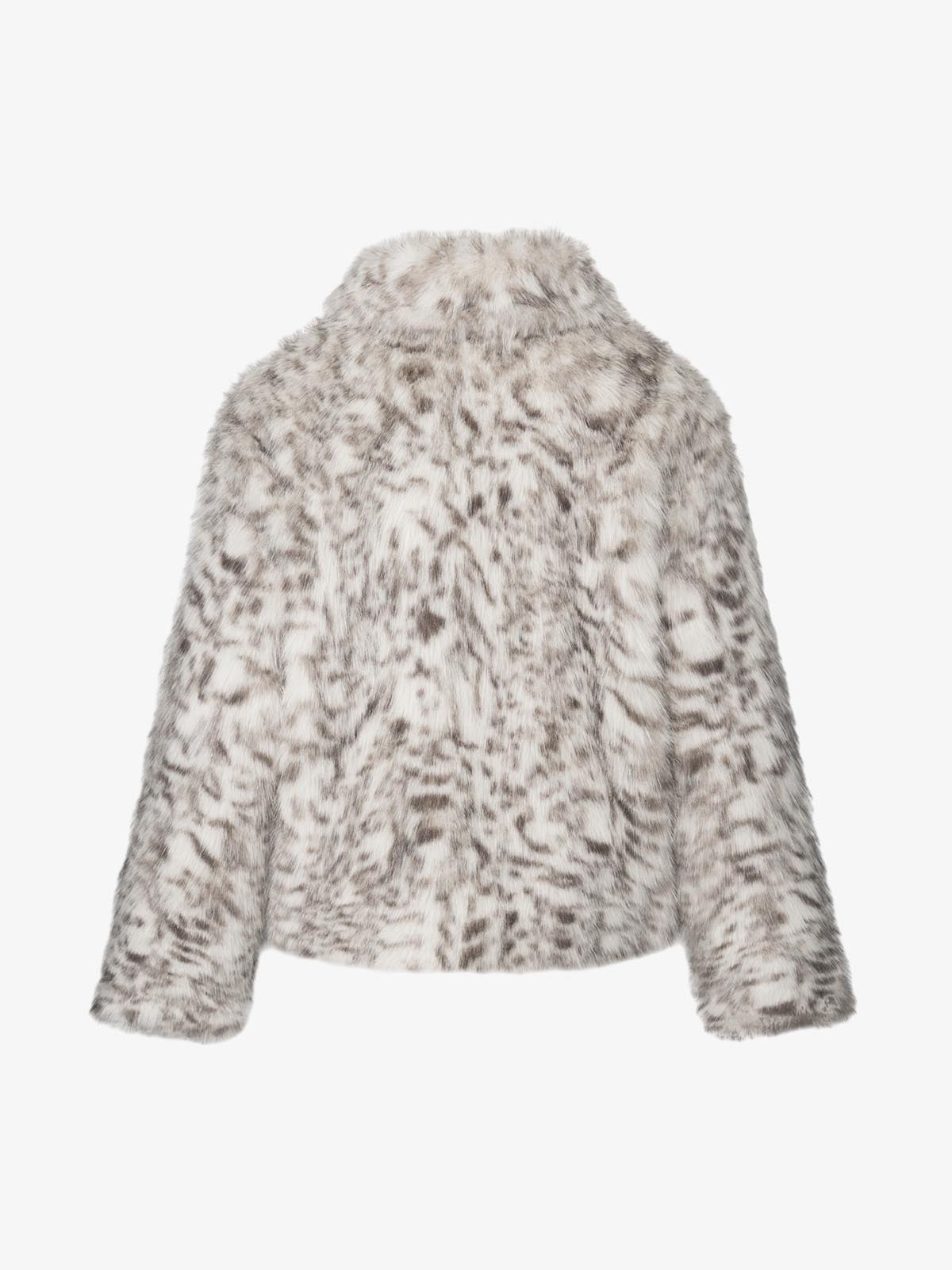 Leopard Faux-Fur Coat