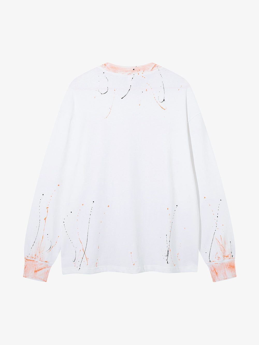 Splatter Paint Wax Graphic Crewneck Sweatshirt