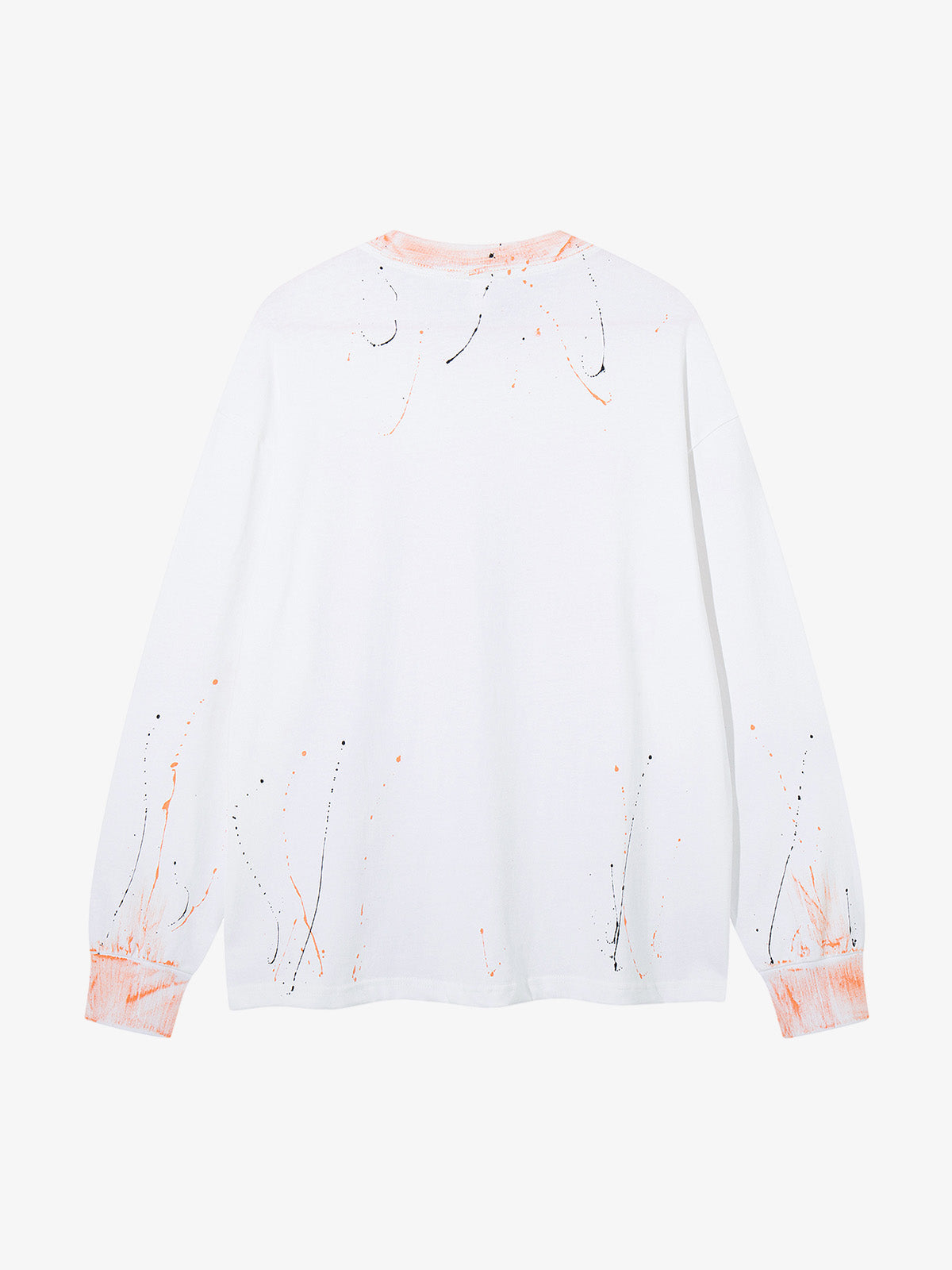 Splatter Paint Wax Graphic Crewneck Sweatshirt