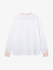 Splatter Paint Wax Graphic Crewneck Sweatshirt