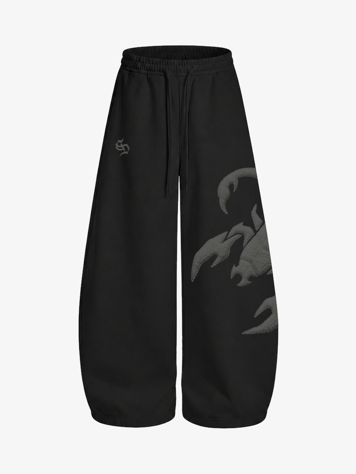 Cotton-Blend Terry Towel Embroidered Hoodie & Wide-Leg Sweatpants Set