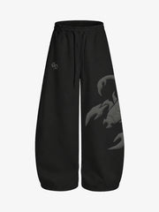 Cotton-Blend Terry Towel Embroidered Hoodie & Wide-Leg Sweatpants Set