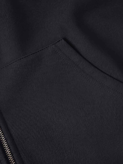 Embroidered Pegasus Zip-Up Hoodie