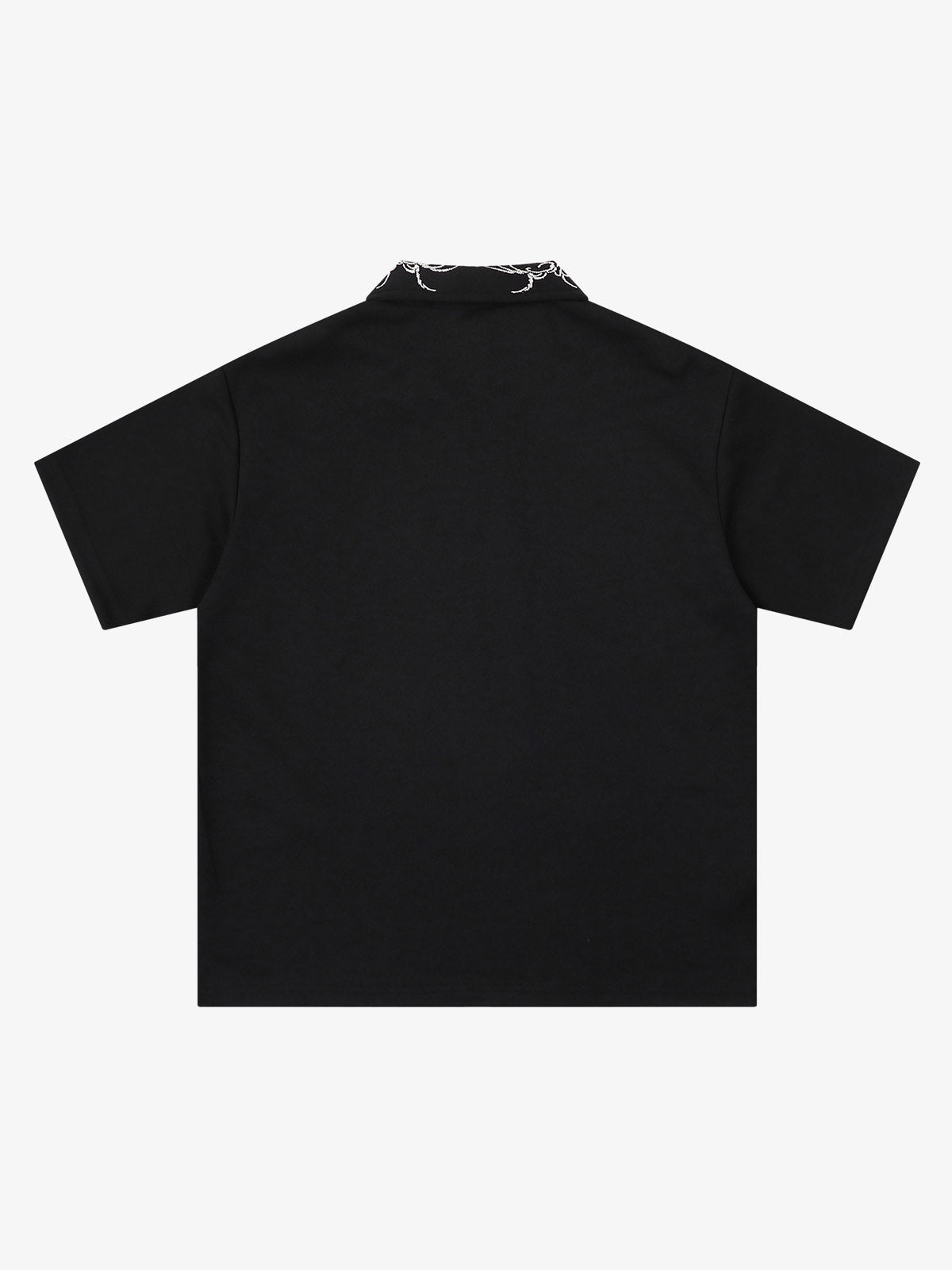 Thorn-Wreath Graphic Polo Shirt 