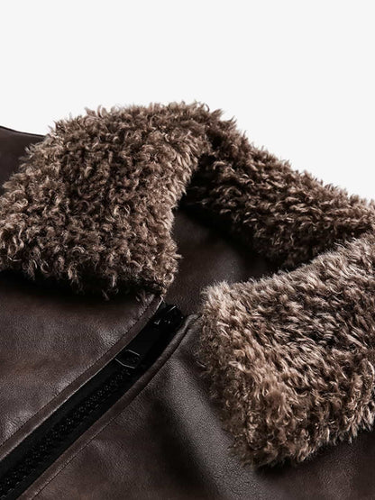 Stylish Faux Fur Trimmed Jacket for Winter Warmth and Fashion 