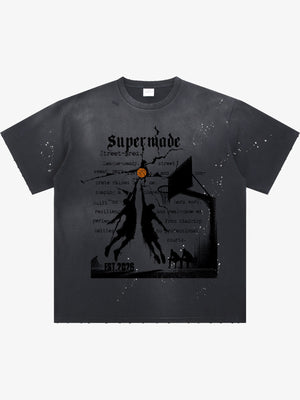 thesupermade Street Basketball  training pattern T-Shirt 
