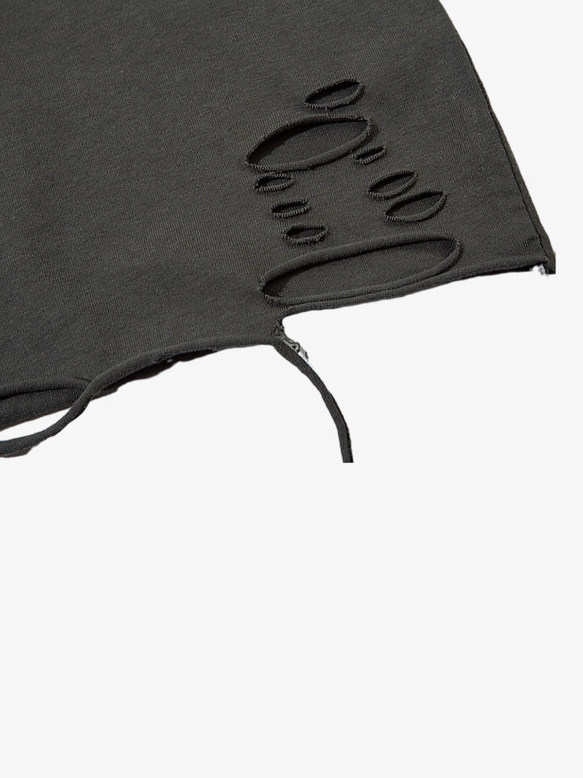 Embroidered Ripped Distressed Tee