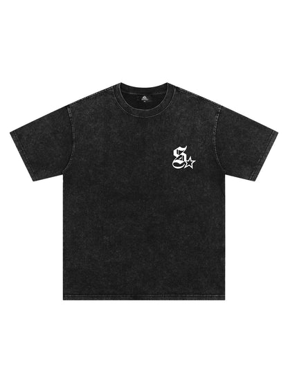 Orginal Statue of Liberty Splicing Graffiti Independence Day T-shir 