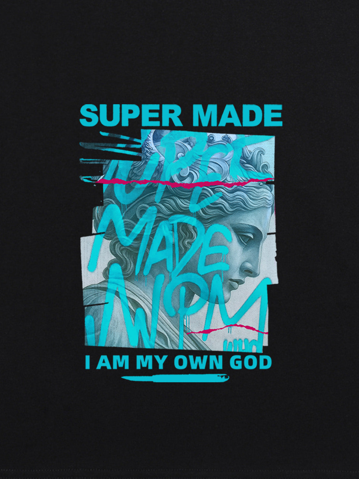 SUPERMADE Art graffiti pattern T-shirt 