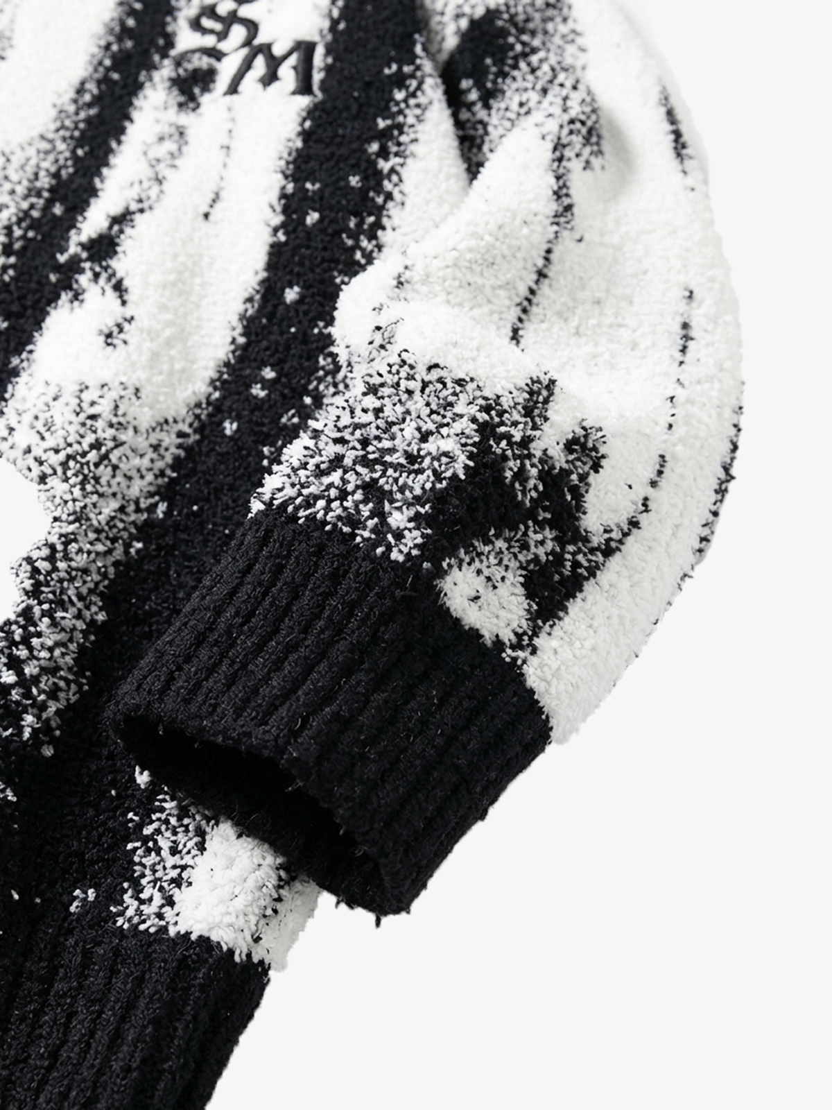 Abstract Portrait Graphic Jacquard Knit Sweater