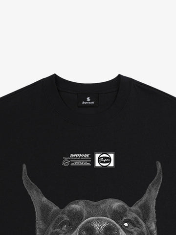 Snarling Doberman Graphic T-Shirt 