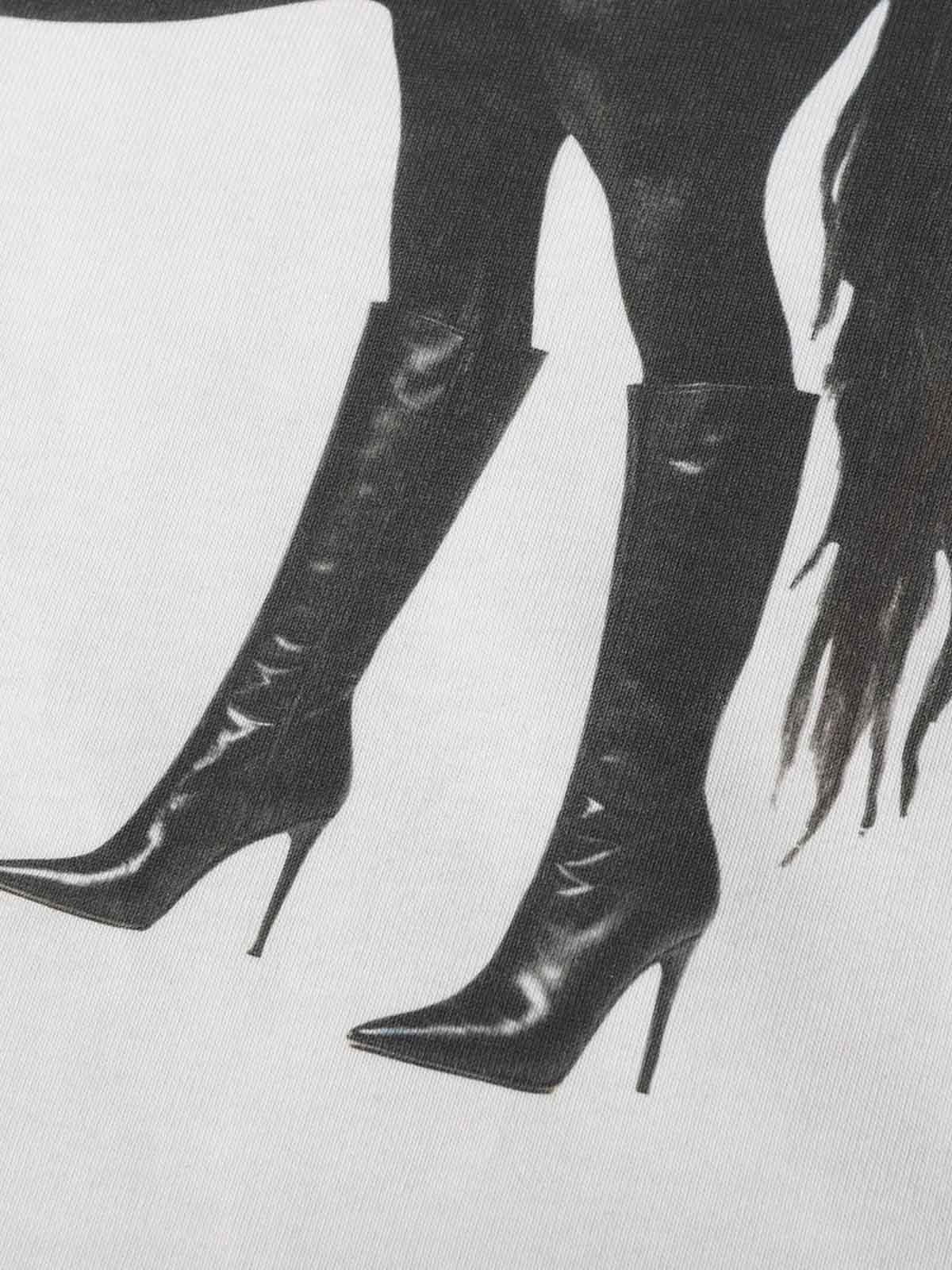 Cotton Blend Oversized Graphic Tee with Leopard Horse Print and Camo Layered Sleeves 