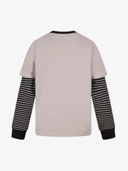 American Retro Street Style Layered Long Sleeve Tee