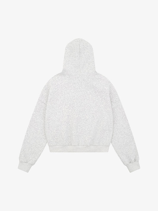 Stylish Hooded Zip-Up Jacket with Sparkling Letter Design for Men and Women 
