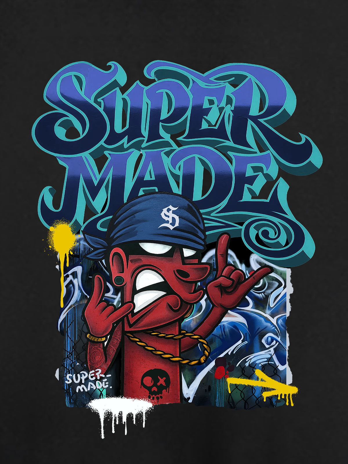 Stylish Graphic Hoodie with Unique Character Design for Casual Wear 