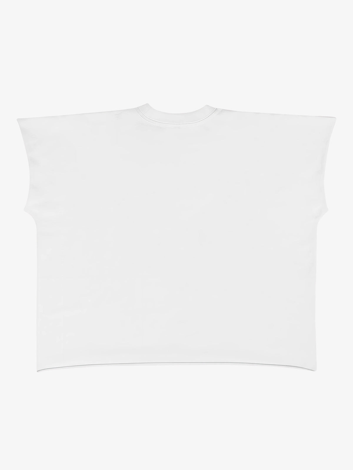 Gothic Text Graphic Cut-Off Sleeveless T-Shirt 