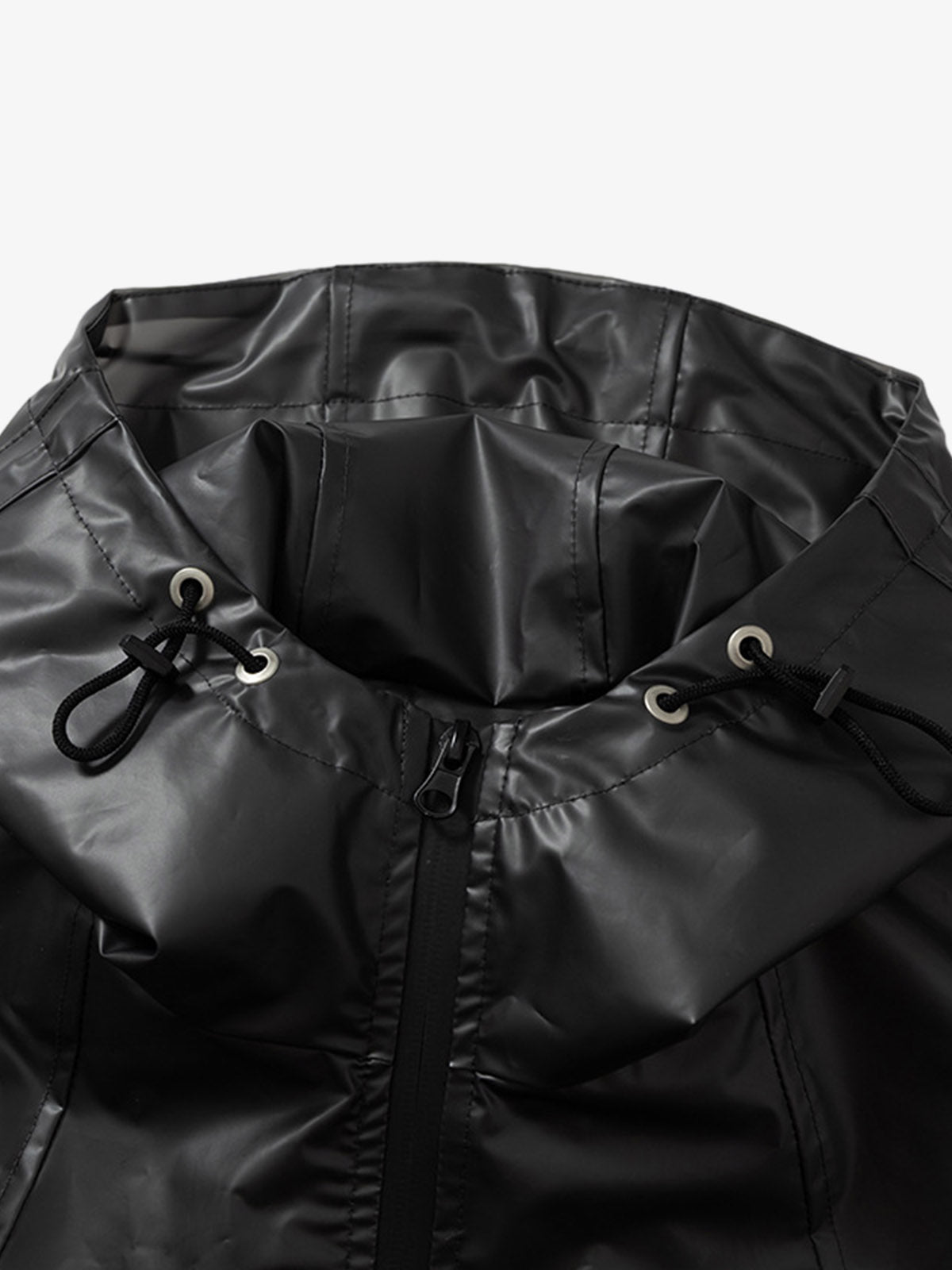 Thesupermade Shiny Functional Waterproof Hooded Jacket 