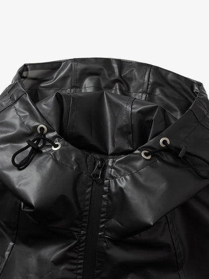Thesupermade Shiny Functional Waterproof Hooded Jacket 