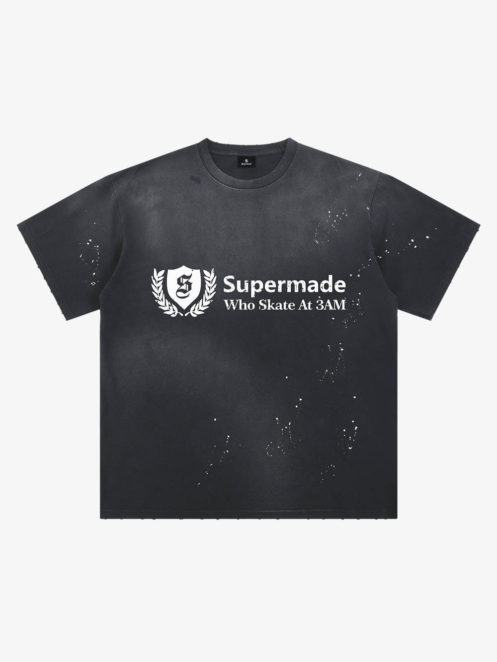Vintage Washed Supermade Crest Logo T-Shirt 