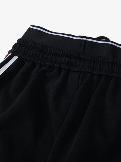 Retro Striped Double Waist Casual Pants 