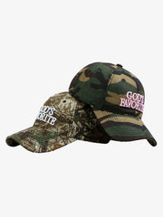 Classic Camo “God’s Favorite” Embroidery Curved Brim Baseball Cap 