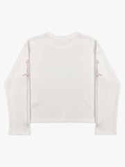 Fangs Graphic Waffle Boxy Long Sleeve Top