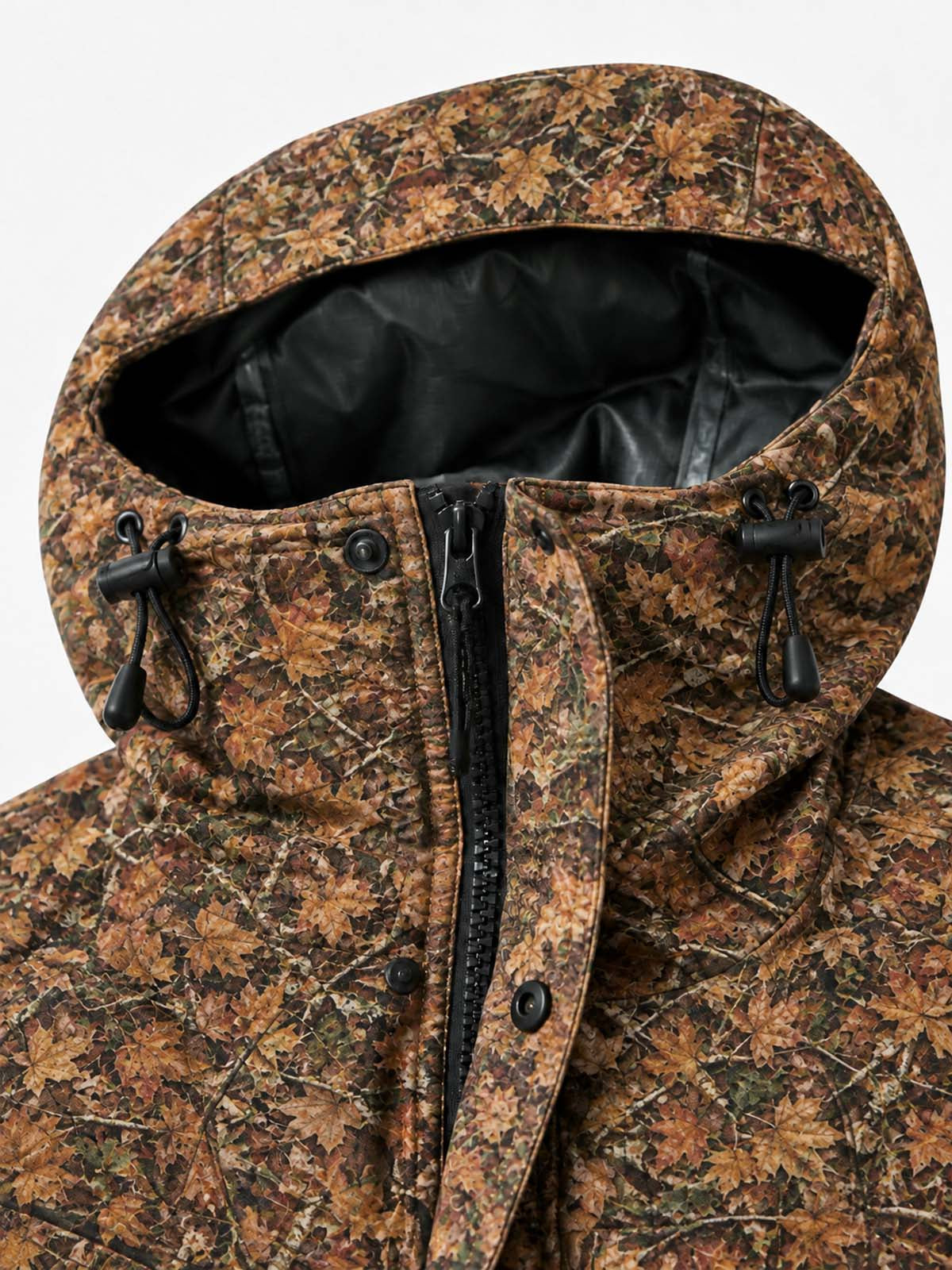 Maple Leaf 3D Graphic Windbreaker Coat