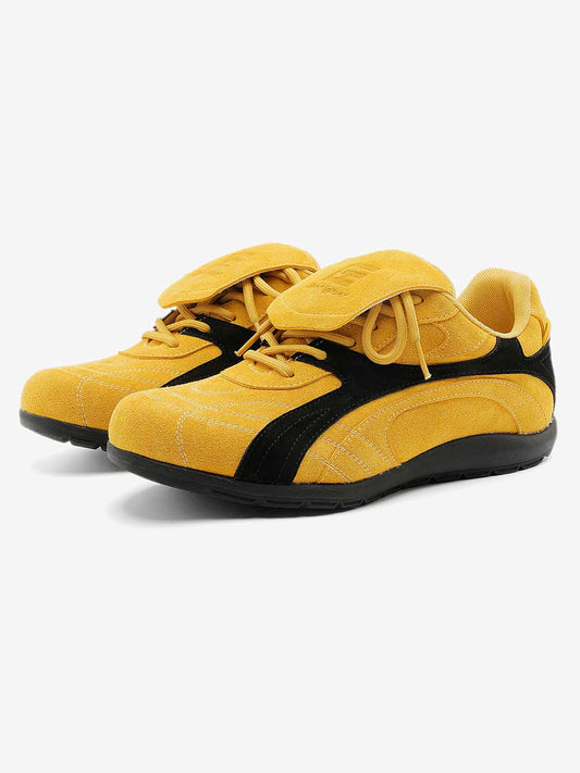 Stylish Yellow Casual Sneakers for Everyday Wear - Comfortable and Versatile Design 