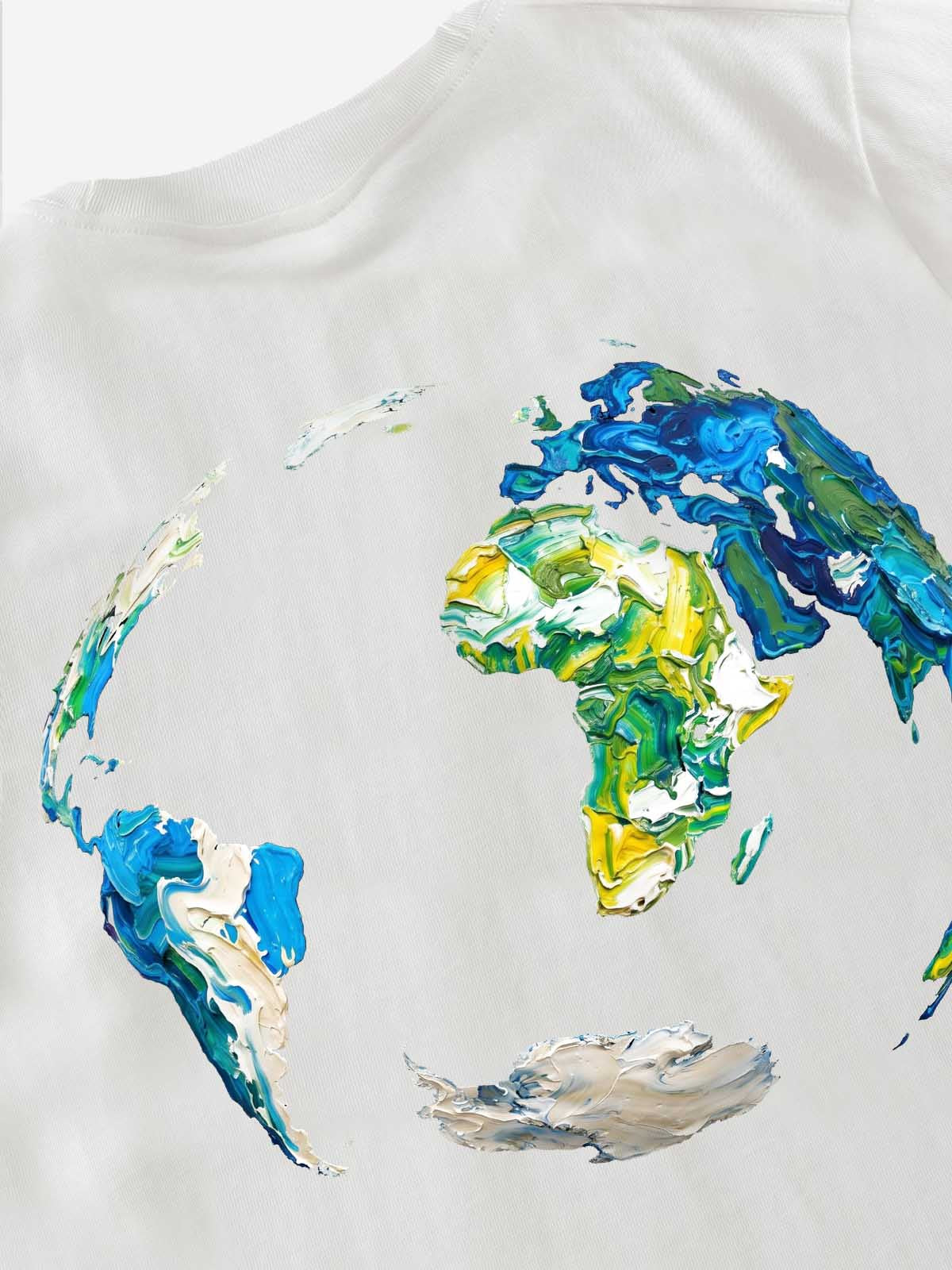 Graffiti Paint Drip Letter Print Oversized T-Shirt 