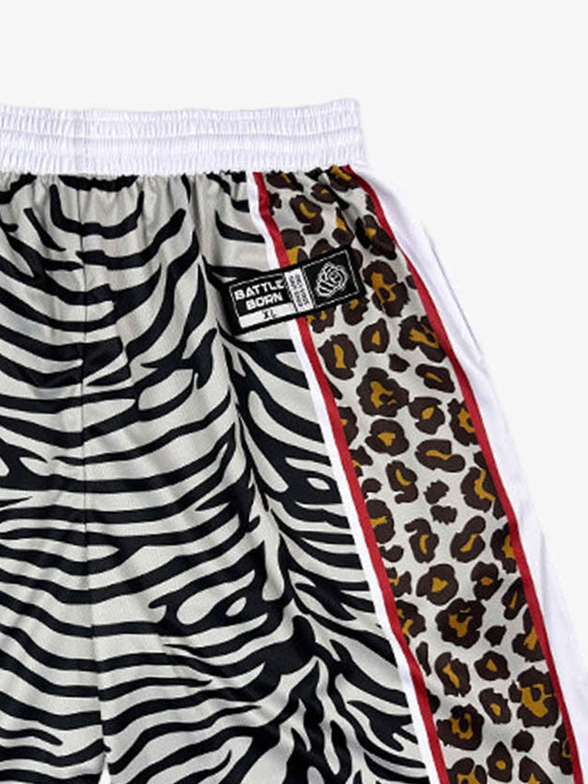 Mixed Animal Print Soccer Shorts 